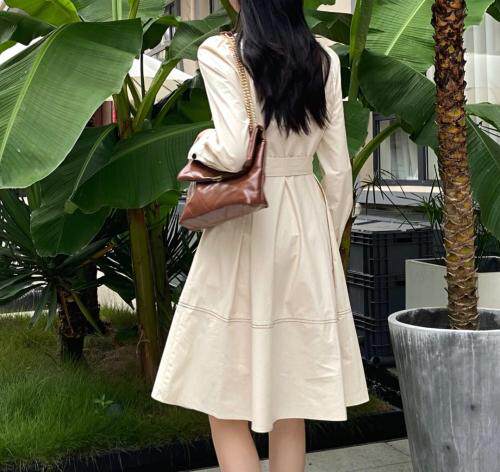 现货，秋装补单款连衣裙，女装连衣裙，精典蓝月