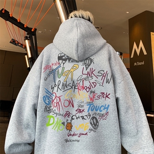 直播460克超厚潮牌重磅纯色连帽卫衣力推男XZ517A-2-WY8842-P68图片