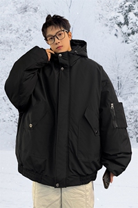 棉服男冬季新款港风宽松连帽棉衣MF9006-P90图片