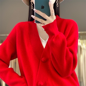 休闲/淑女2024年秋季针织羊毛百搭开衫图片