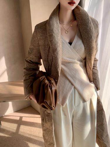 秋冬，优雅气质羽绒服，女装羽绒服，Q.P