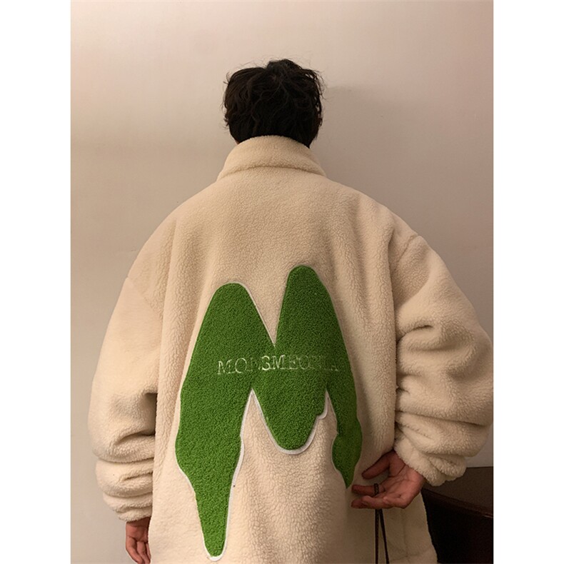 羊羔毛棉衣外套加厚棉服夹克厚港风日系棉袄1016-1W57P118K158,男装夹克,星座1016-1（原电商B408-1）