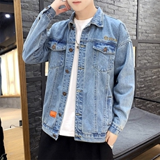 2021秋季新佳乐日系大码男嘻哈休闲牛仔外套工装夹克J120-P75，男装夹克，电商A001