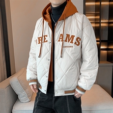 假两件棉服男士2024年新款青少年加厚棉衣服冬装外套M0791-P108，男装棉衣，星座308B-2