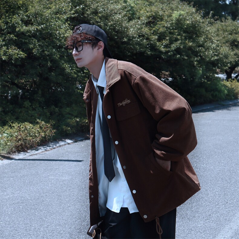Wt828-P48日系相片机灯芯绒夹克,男装夹克,星座1501-1