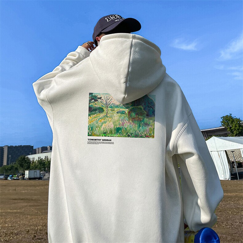 抖音得物供货可提供视频春装重磅美式宽松连帽卫衣DL2398,男装卫衣,电商A486-1