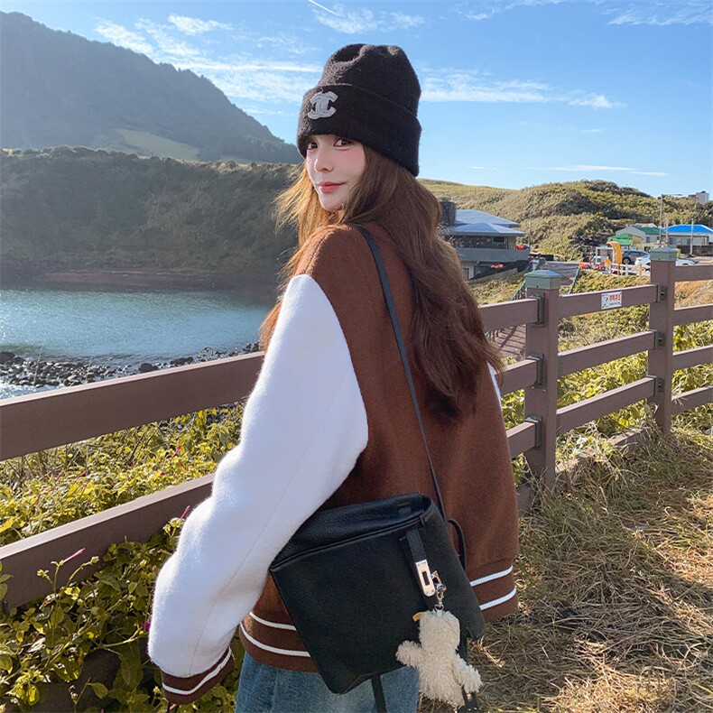 学院风羽绒服棒球服外套女冬季[有货】,女装羽绒服,2C269
