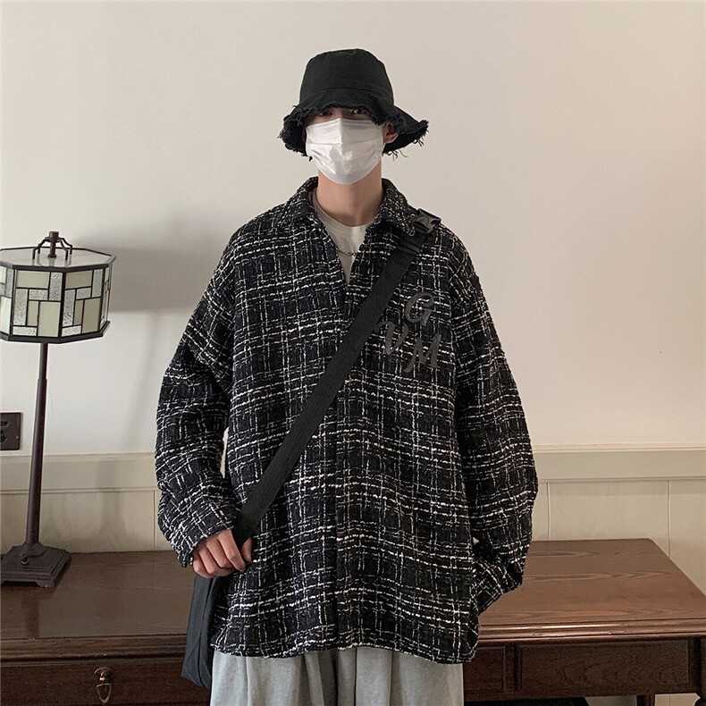 港风长袖夹克男大码M-5XL中性风情侣潮大皂风夹克男CCS8019P45,男装夹克,星座227-7