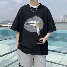 B266-6609-P28控4823夏季新款宽松非常普通的印花短袖T恤，男装T恤，星座B257-1
