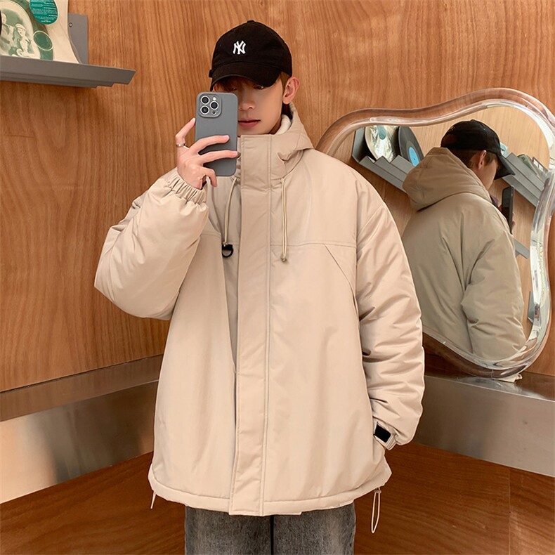 冬季新品保暖连帽棉衣休闲潮流青少年百搭棉服外套MY9083-P100,男装棉衣,电商A128