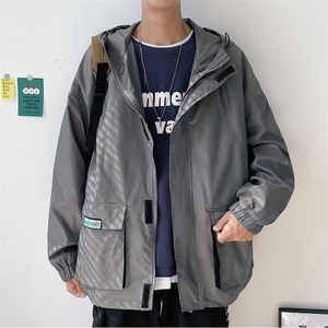 港风冲锋衣男潮牌防风户外旅游服工装大码M-5XL夹克7210P75控108,云南旅游拍照衣服搭配图片