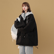 秋冬新款假两件毛呢外套W1813P100控128，男装毛呢大衣，星座1018-3