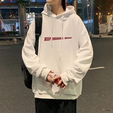 WY2071-P35加绒款-P40纯棉连帽卫衣男大码运动帽衫宽松薄外套男，男装卫衣，电商A040
