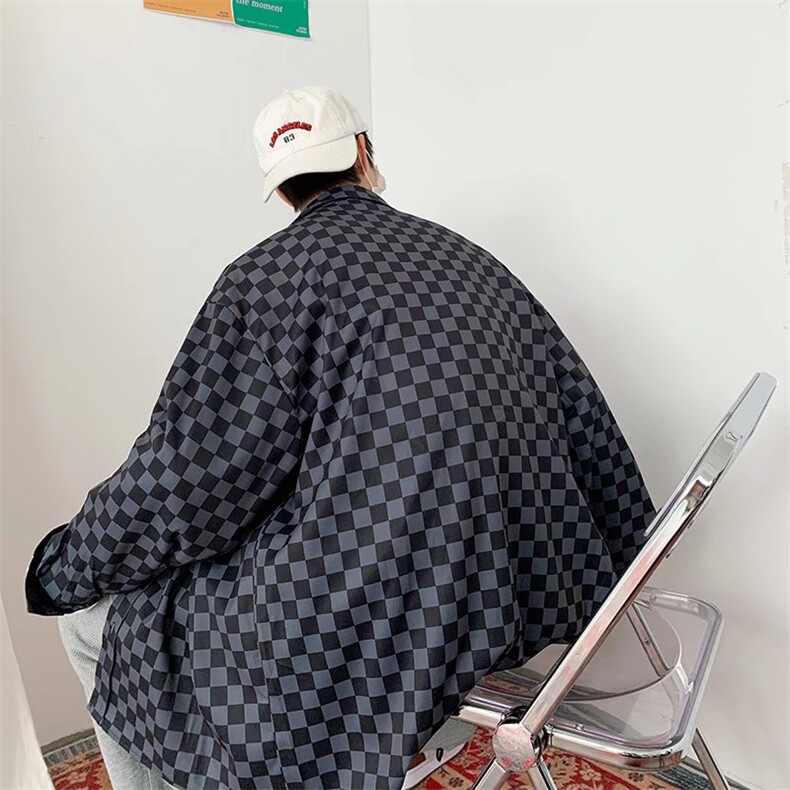 长袖衬衫春款男港风潮流W2210P32，男装衬衫，星座1116-2