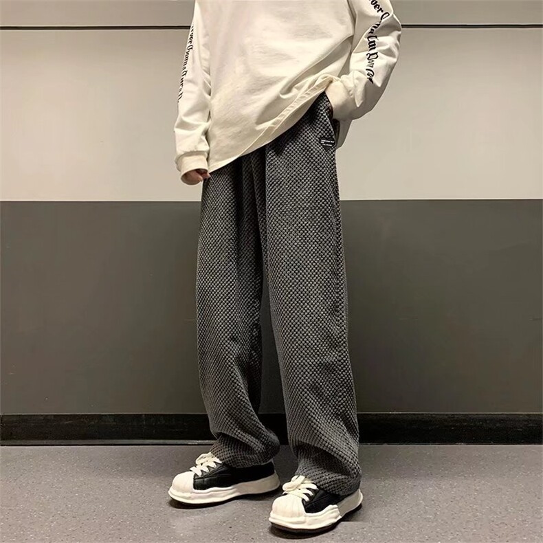 男春季休闲拖地裤K62P40图片