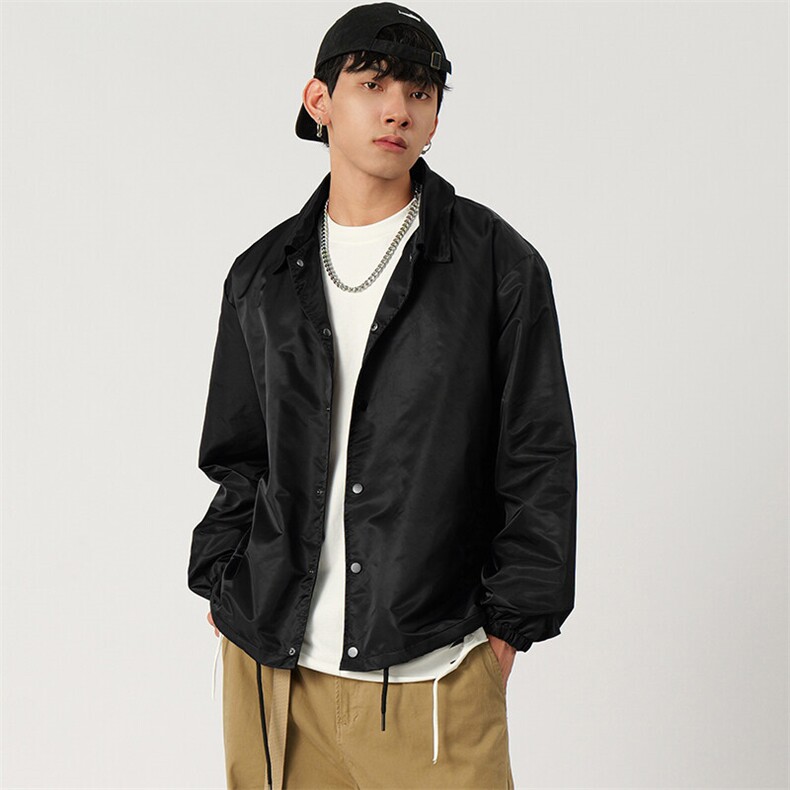 抖音得物春秋美式教练夹克宽松防水嘻哈街潮男女款装JK01P50，男装夹克，星座210