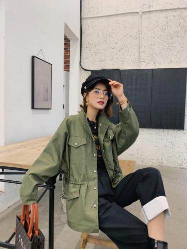 2021春装重工绣花风衣，女装风衣，柚格