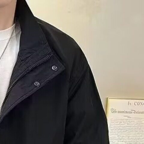 网图现货秋款立领男工装横条防水双层内里潮流外套夹克RT810-P68,男装夹克,星座1005-4