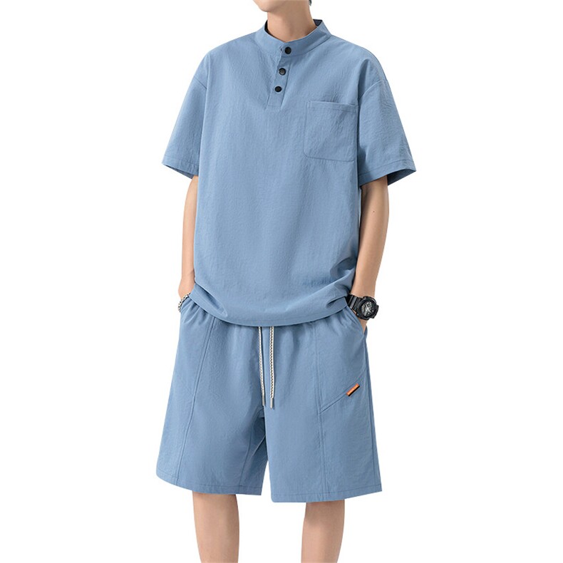 32502-P66大码控108大码夏季男士休闲套装,男装休闲套装,星座209
