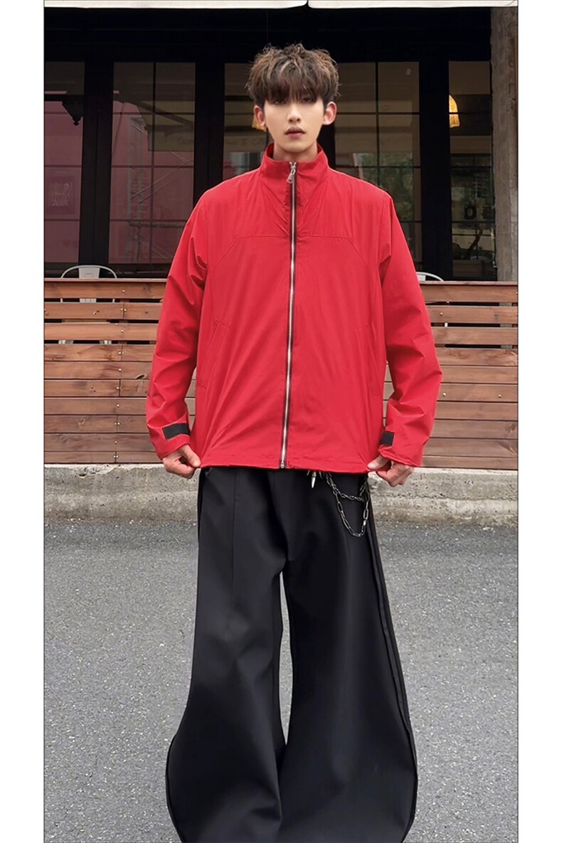 街头时尚复古元素时髦夹克潮街休闲款式情侣百搭上衣HY803TP60,男装夹克,电商A102B