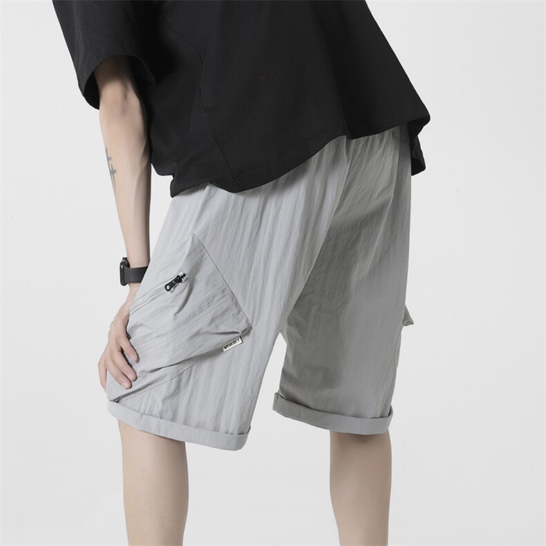 高品质潮流大口袋休闲短裤宽松大码五分裤A161-D9207-P45,男装休闲裤,电商A161