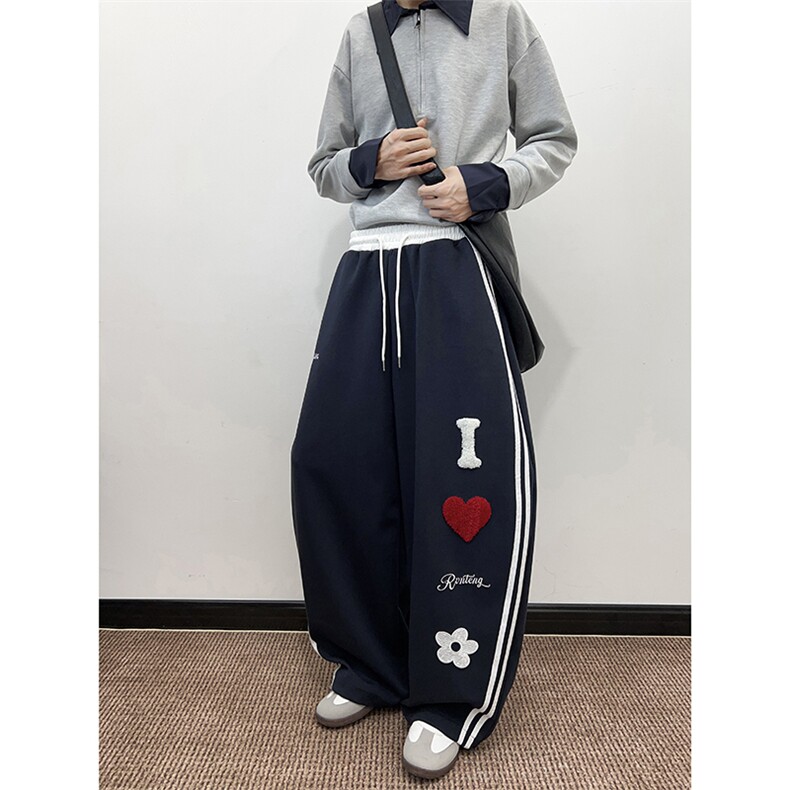 春秋季运动裤男宽松直筒休闲裤青年卫裤K0858-P50,男装休闲裤,星座308B-2