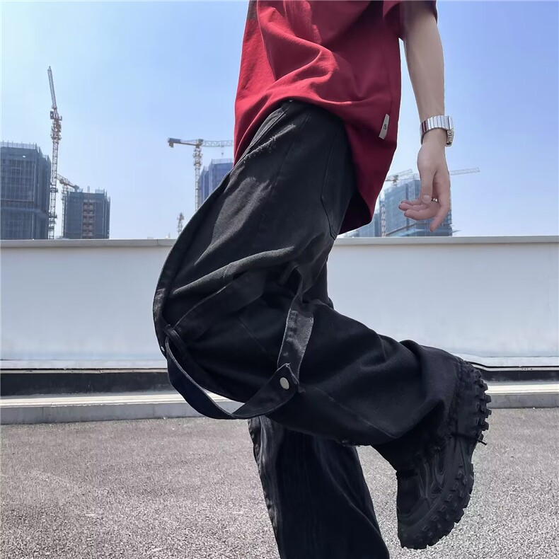 2024美式牛仔裤男款直筒长裤潮KU01P50,男装牛仔裤,星座1116-2
