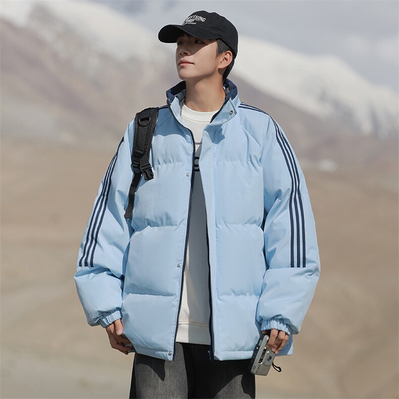得物二开款三防面料三条杆加绒加厚棉衣外套冬棉服BM01,男装棉衣,电商A161