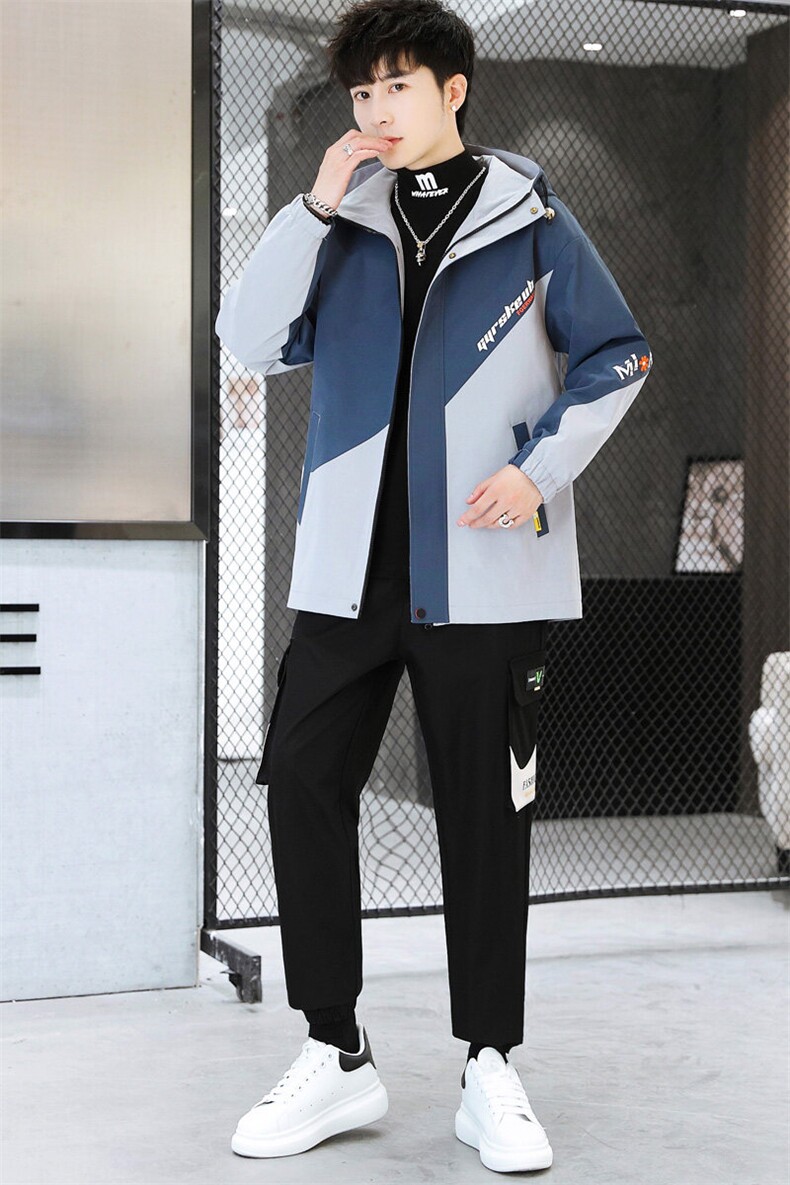2025秋冬加绒套装男士休闲两件套装,男装休闲套装,星座1206（原A206）