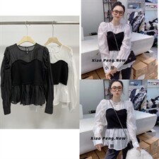 黑白拼色小衫，其它，欧妮卡蒂蔓