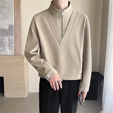 轻熟风~2025秋冬假两件毛呢立领卫衣外套W083/P65，女装短外套，电商B331