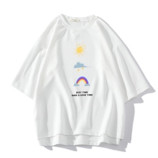 Q11141-P30春夏季七分袖t恤男大码五分袖男短袖中袖，男装T恤，电商A040