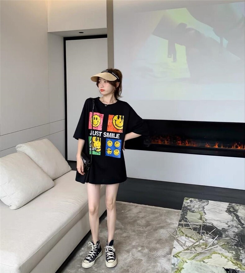 夏季A版冰丝大T，女装，卡琪涩