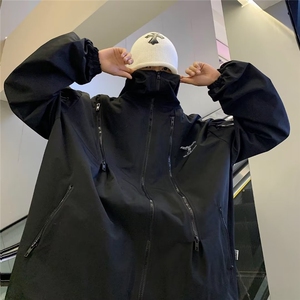 美式hiphop痞帅炸街外套男春秋季潮牌夹克机能风上衣服JK148-p63图片