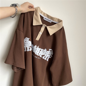 数据!重磅高品质夏季宽松POLO衫短袖T恤XP23039-P45控68图片