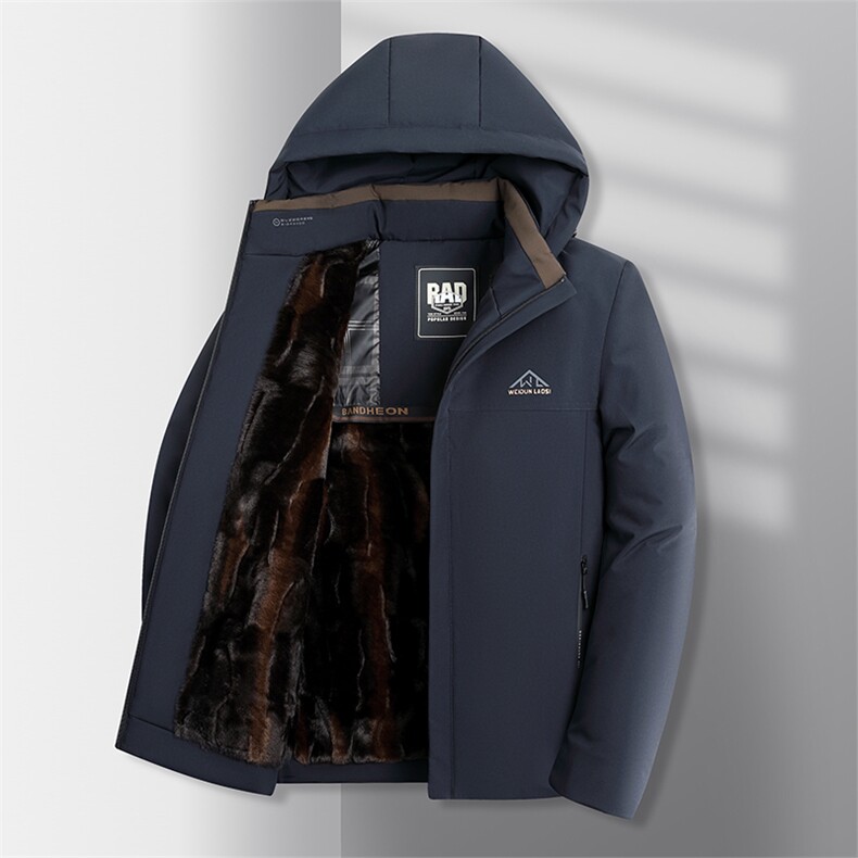 中老年冬季棉服男御防寒服加绒加厚保暖棉袄中年爸爸棉衣外套,男装棉衣,星座1508-3