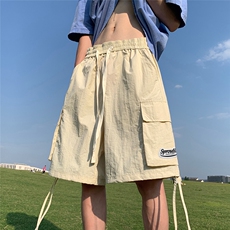 港风23夏季美式时尚百搭宽松工装大口袋短裤五分裤A6261P40控58，男装牛仔裤，电商A268A