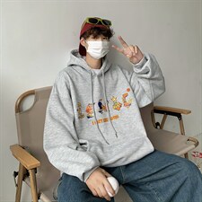 22秋新款港风宽松休闲oversize情侣套头卫衣B266-Y609-P55，男装卫衣，星座B257-1