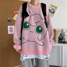 秋冬卡通情侣毛衣宽松韩版ins潮流个性男女套头针织衫T809-P75，男装针织衫/毛衣，星座1501