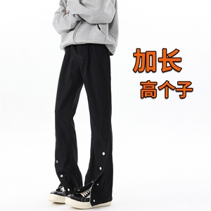 春季高个子加长牛仔裤男微喇美式188cm115直筒阔腿休闲裤KZ026P65图片
