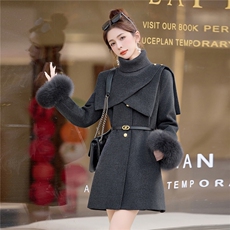 2025年冬季90白鸭绒中长款韩系小香风淑女羽绒服中长款针织领套装，女装毛呢外套，韩宇舍