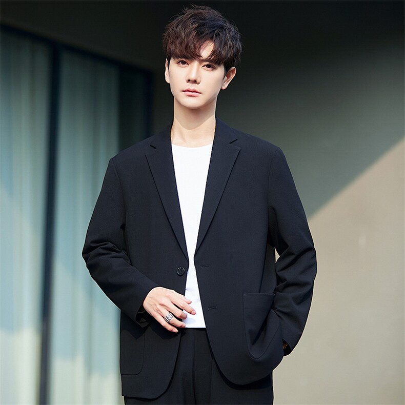2025春秋款高端休闲西装男士宽松休闲简约西服外套X861-P240控308,男装西服,电商A355（原A415）