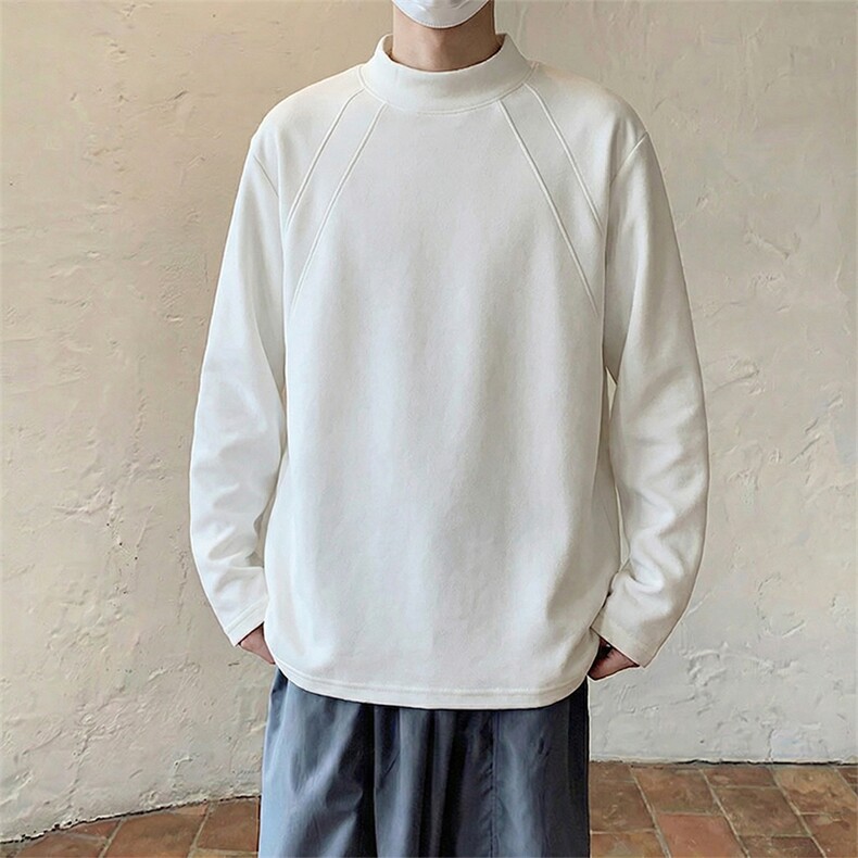 改德绒半高领打底衫【现货】C403A-T82JR-P22常规-P16，男装T恤，电商C403A