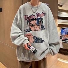 直播360克重磅美式潮牌印花卫衣Y102特P28同步供应华棉品质，男装卫衣，电商A486