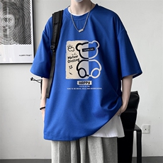 华夫格t恤男短袖男大码五分袖大皂风HT73352-P22，男装T恤，电商A040