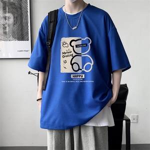 华夫格t恤男短袖男大码五分袖 大皂风 HT73352-P22图片