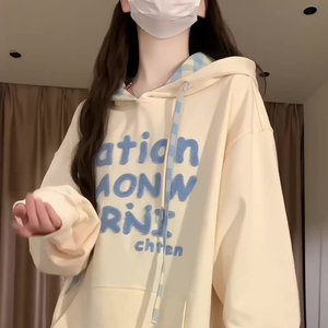5208-P55新款宽松毛巾绣潮牌卫衣外套 薄款/加绒图片