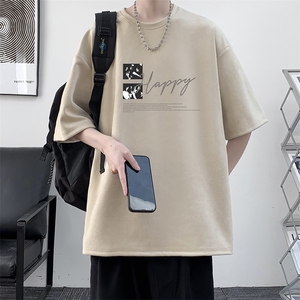 麂皮绒短袖t恤男大码半袖男 JD82431-P25图片