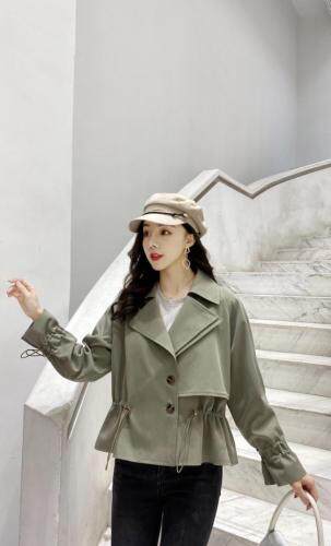 春节新款风衣外套，女装风衣，吉之红