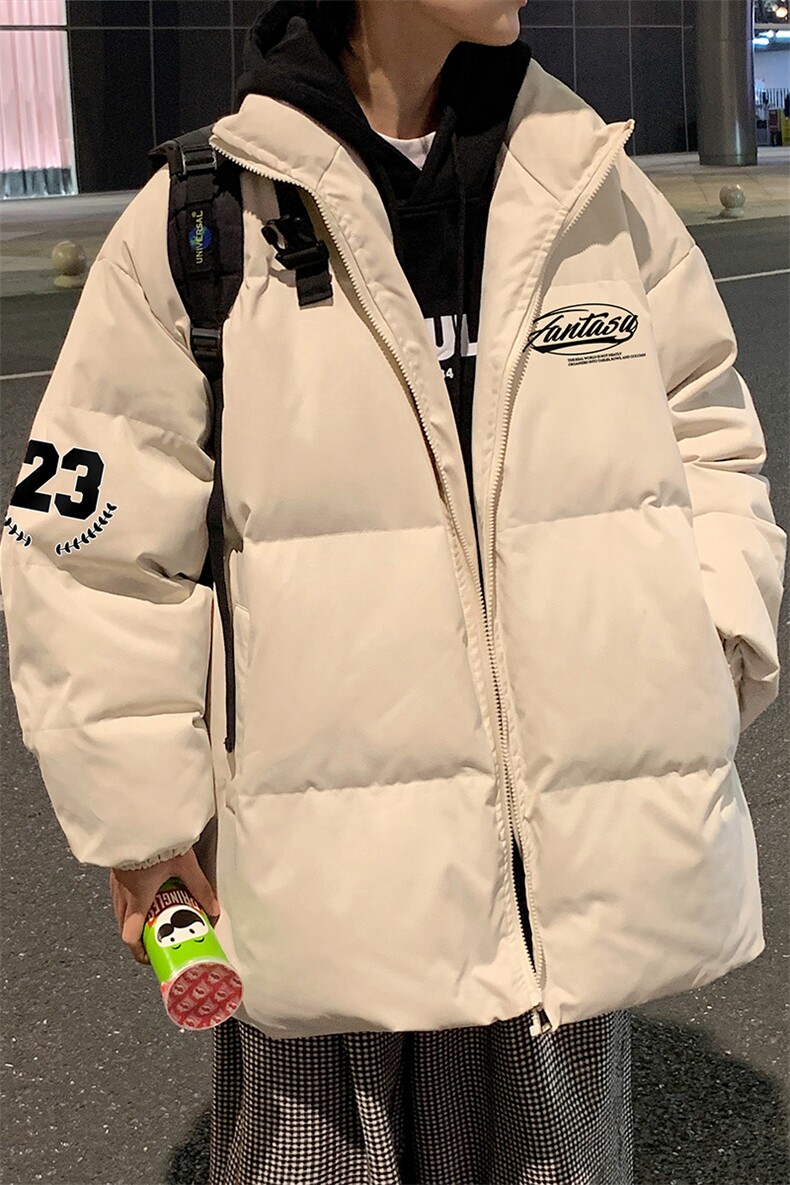 港风秋冬新款保暖立领宽松棉服外套男MY62037P95控118,男装棉衣,电商A268A